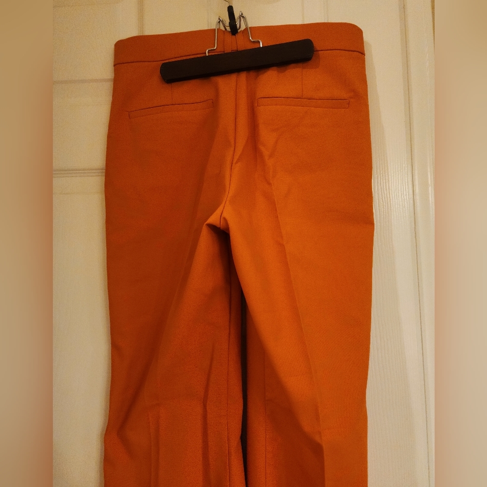 Zara Woman Flared Pants Burnt Orange Size L - Picture 8 of 8
